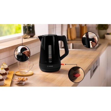 BOUILLOIRE BOSCH PAM Mymoment 1,7l 2400w Noir TWK1M123