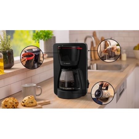 CAFETIERE FILTRE BOSCH PAM Mymoment 15t 1,25l 1200w Noir TKA2M113