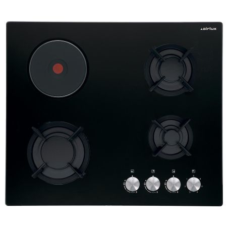 TABLE MIXTE AIRLUX 3gaz+1elec 60cm 1,5kw Fonte V AV 647 HBK