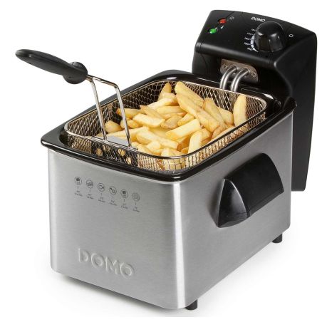 FRITEUSE CLASSIQUE DOMO 2200w 3l Cuve Amov Thermost Hu DO464FR