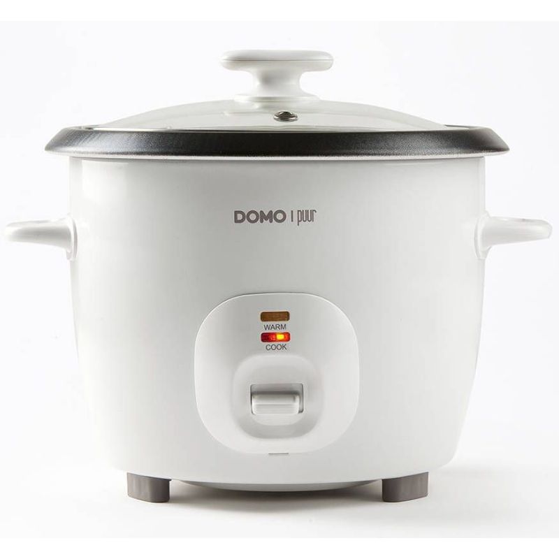 CUISEUR VAPEUR CUISEUR RIZ DOMO 450w 1 ,3l 2fonctions Blanc DO9176RK