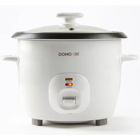 CUISEUR VAPEUR CUISEUR RIZ DOMO 450w 1 ,3l 2fonctions Blanc DO9176RK