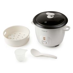 CUISEUR VAPEUR CUISEUR RIZ DOMO 450w 1 ,3l 2fonctions Blanc DO9176RK