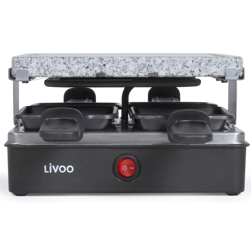 RACLETTE LIVOO Raclette 4pers 4poelons 600w N DOC242