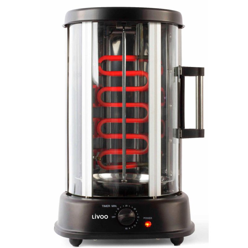 GRILLE VIANDE ET BARBECUE ELEC LIVOO Grill Vertical 1500w 200deg No DOM323