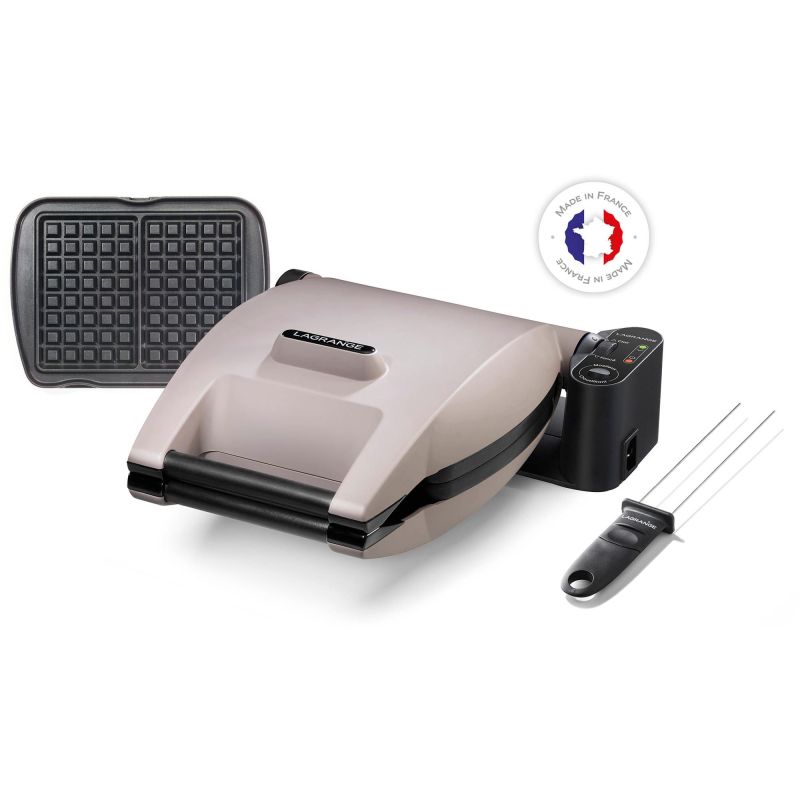GAUFRIER ET CROQUE MONSIEUR LAGRANGE Premium Gaufres 1200w Champagn 019133