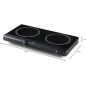 RECHAUD DOMO 2vitro 2500w 6prog Ceram DO339KP