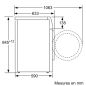 LAVE LINGE FRONTAL BOSCH MENAGER EX S4 1400t 8kg Induc Fdif 72d WAN28278FR