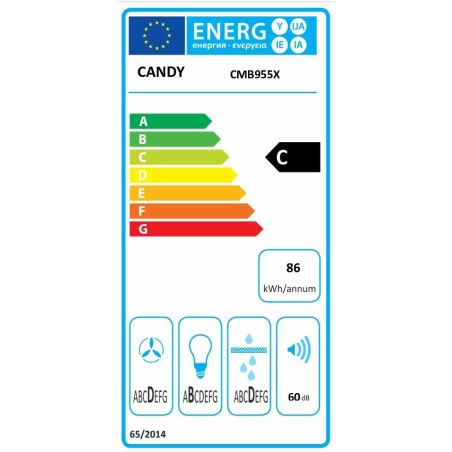 HOTTE DECOR CANDY ENCASTRABLE Mur Box 90cm 571m3 60db Led C CMB 955 X
