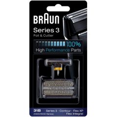 TETE ET GRILLE DE RASOIR BRAUN PEM 31b Noir Serie3 31 B