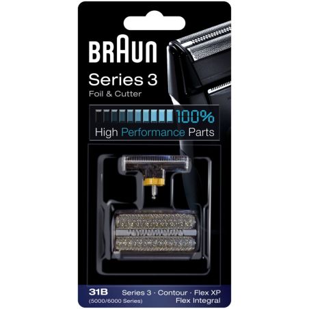 TETE ET GRILLE DE RASOIR BRAUN PEM 31b Noir Serie3 31 B