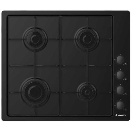 TABLE GAZ CANDY ENCASTRABLE 4gaz 60cm 7000w Email Noir CHW6LBB
