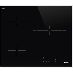TABLE VITRO SMEG 3zones 60cm 6300w Front Affleu SE263TD1