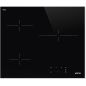 TABLE VITRO SMEG 3zones 60cm 6300w Front Affleu SE263TD1