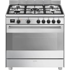 PIANO CUISSON DESSUS GAZ SMEG GAMME ELITE Classica Concerto 90 5gaz 1f A BG91X2
