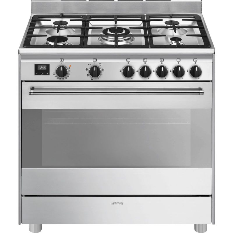 PIANO CUISSON DESSUS GAZ SMEG GAMME ELITE Classica Concerto 90 5gaz 1f A BG91X2