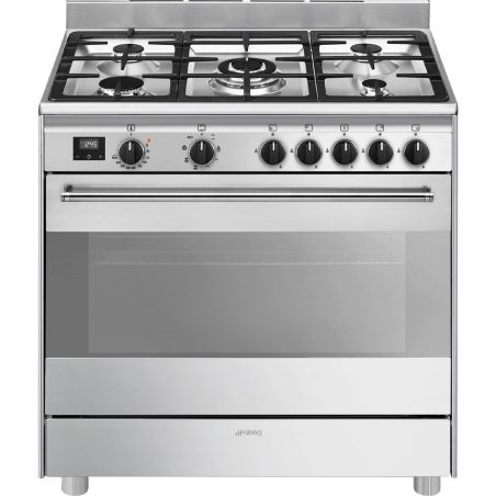 PIANO CUISSON DESSUS GAZ SMEG GAMME ELITE Classica Concerto 90 5gaz 1f A BG91X2