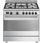 PIANO CUISSON DESSUS GAZ SMEG GAMME ELITE Classica Concerto 90 5gaz 1f A BG91X2