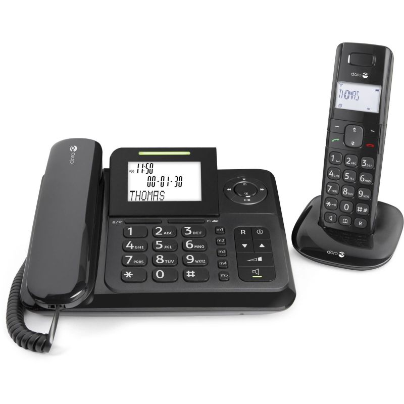 TELEPHONE FILAIRE (TFIXFIL) DORO Duo Filaire + Sans Fil Avec Re COMFORT4005