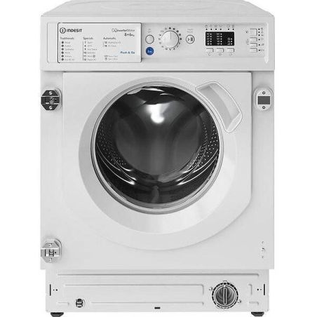 LAVE LINGE INTEGRABLE INDESIT ENCASTRABLE SECH 1400t 86kg 16pr Induc 76 BIWDIL861485EU