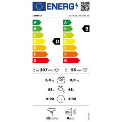 LAVE LINGE INTEGRABLE INDESIT ENCASTRABLE SECH 1400t 86kg 16pr Induc 76 BIWDIL861485EU