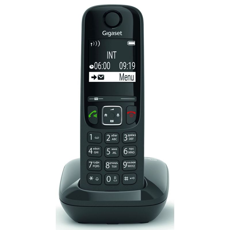 TELEPHONE SANS FIL (TSFISFIL) GIGASET Eco Dect 100mem Ml Aut14h Noir GIGA AS 690 NOIR TELEPHONE SANS FIL (TSFISFIL) GIGASET Eco Dect 100mem Ml Aut14h Noir GIGA AS 690 NOIR