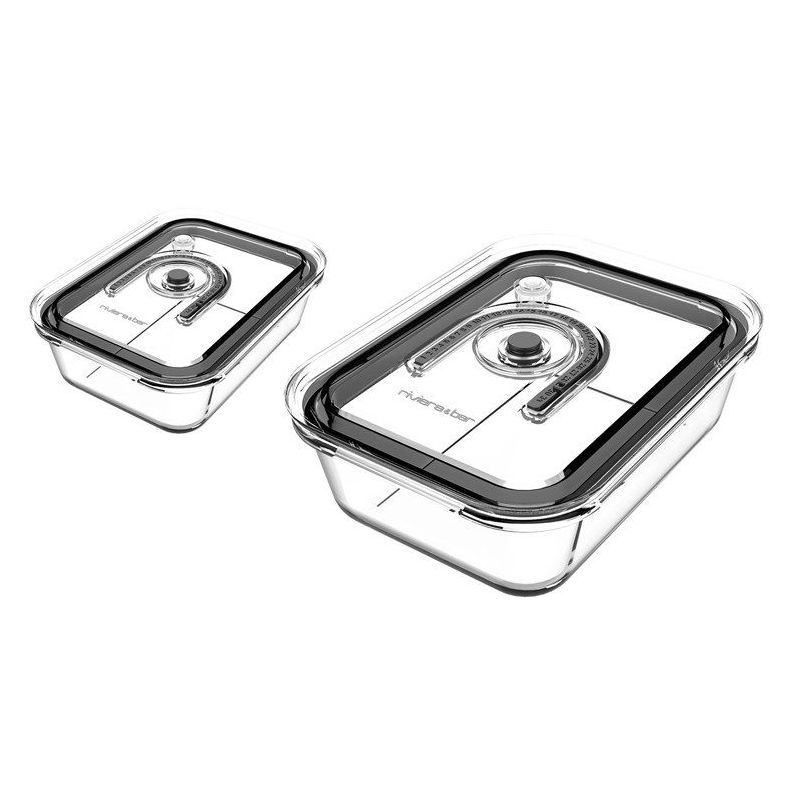 ACCESSOIRE APPAREIL MISE SOUS RIVIERA Kit 2 Boites Verre Ppsv 760 PSV960