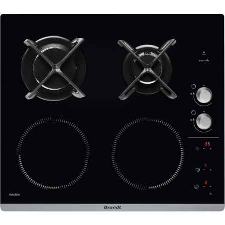 TABLE MIXTE BRANDT ENCASTRABLE 2gaz+2ind Cde Sensmanettes No BPI 6414 BM