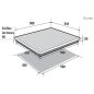 TABLE MIXTE BRANDT ENCASTRABLE 2gaz+2ind Cde Sensmanettes No BPI 6414 BM