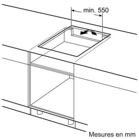 TABLE A INDUCTION SIEMENS ENCASTRABLE Iq700 4ind Dt1flex 60cm 4boost EX612BEB1F