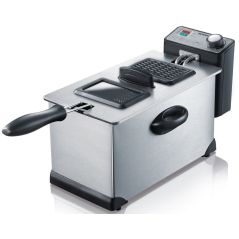 FRITEUSE CLASSIQUE SEVERIN 2000w 3l 0,4kg Cuve Ix Inox FR 2431