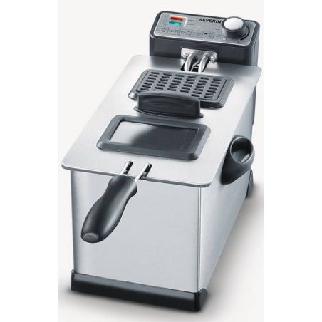 FRITEUSE CLASSIQUE SEVERIN 2000w 3l 0,4kg Cuve Ix Inox FR 2431