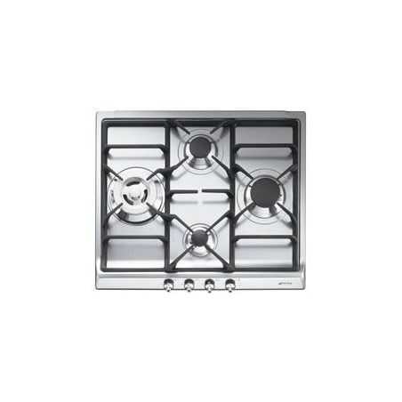 TABLE GAZ SMEG 4gaz 60cm Thermoc Al Int Inox SER 60 SGH 3